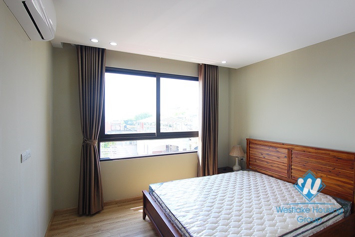 Big balcony apartment with lake view for rent in Tay Ho district 