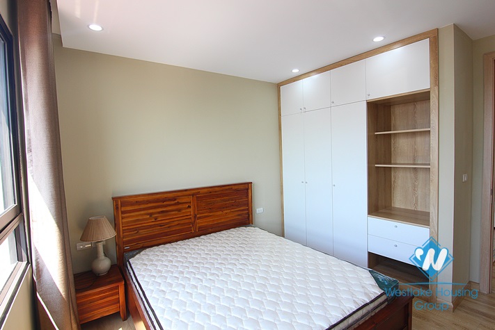 Big balcony apartment with lake view for rent in Tay Ho district 