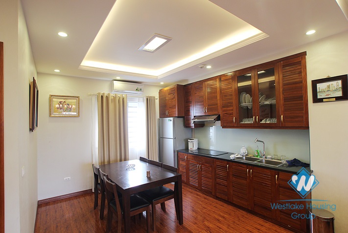 Modern apartment with large balcony for rent in Lac Long Quan Street, Tay Ho, Ha Noi