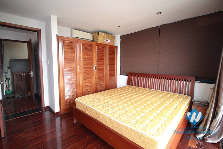 Lake view apartment with nice balcony for rent in Tay Ho area.