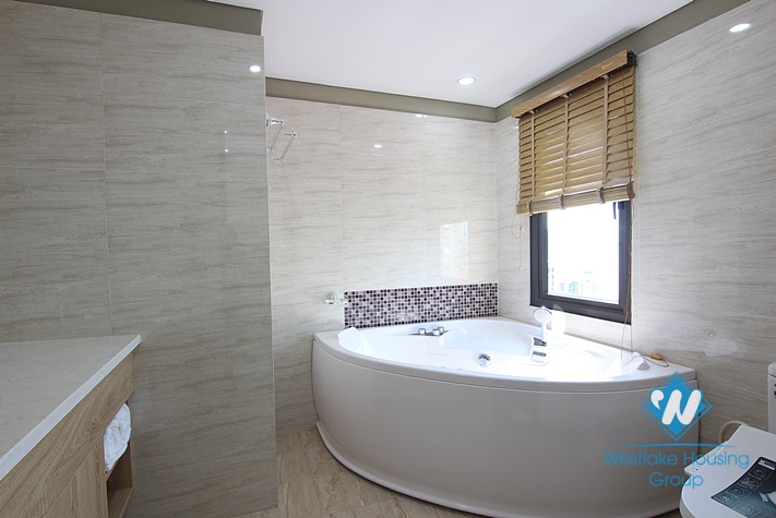 Big balcony apartment with lake view for rent in Tay Ho district 