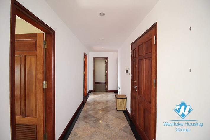 Splendid three bedroom apartment to rent in Tay Ho with balcony and views of Westlake