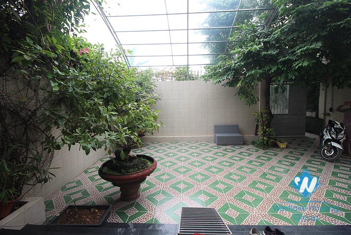 Two storey house with court yard for rent in Tay Ho, Hanoi