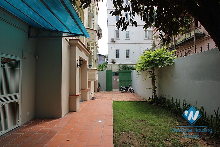 Charming house with nice garden and yard for lease in Tay Ho area.