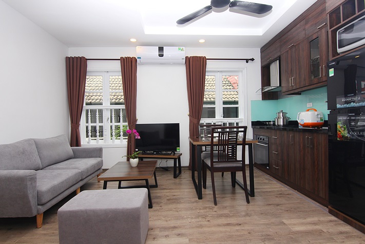 Brand new and modern apartment for rent at No 2 lane 32/18 To Ngoc Van st Room 403