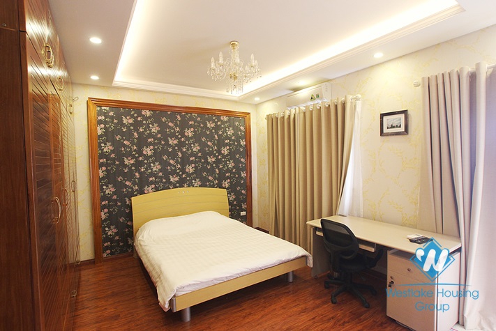 Modern apartment with large balcony for rent in Lac Long Quan Street, Tay Ho, Ha Noi