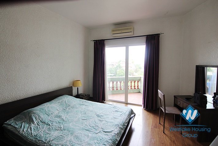 Two bedrooms apartment with balcony for rent in Tay Ho area.