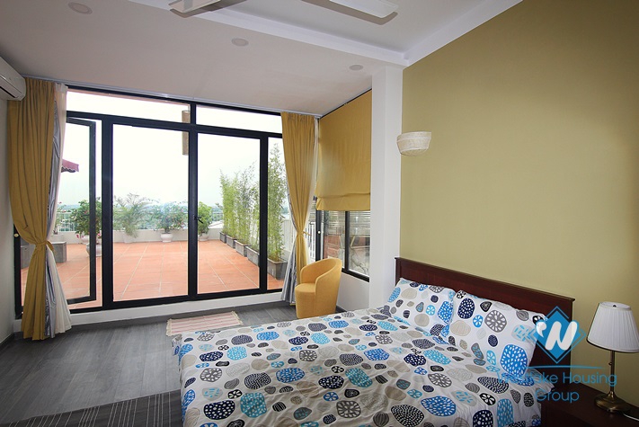 Bright and trendy 10-th floor apartment with westlake view in Tay Ho, Ha Noi