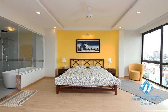 Exellent apartment with modern interior available for rent in Tay Ho, Hanoi