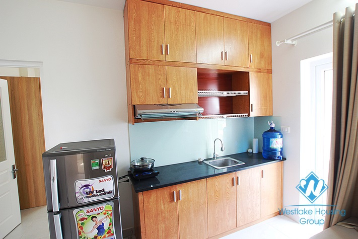 High floor and nice serviced one bedroom apartment for rent in Lac Long Quan