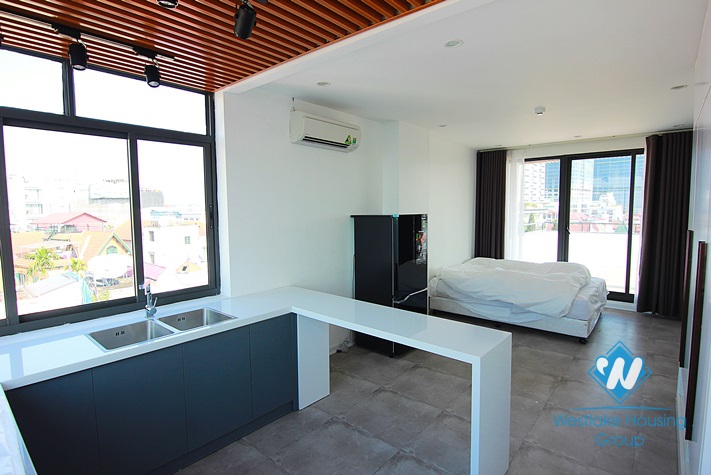 Brand new and very quality Studio with big balcony for rent in Tay Ho area