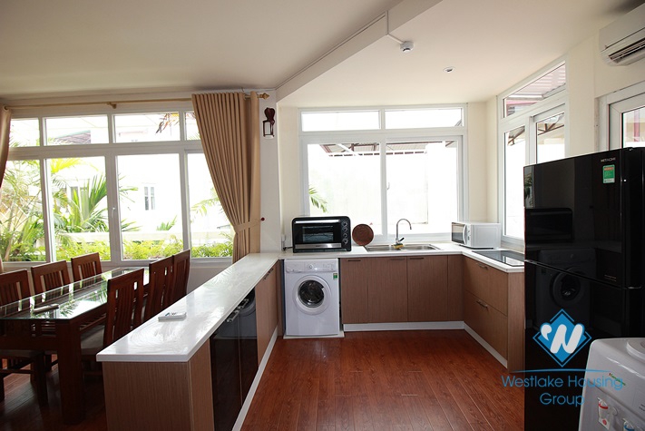 Apartment with large outside balcony for rent in Tay Ho street, Tay Ho, Hanoi