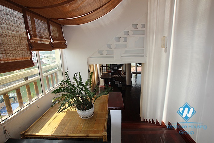 Duplex apartment with lake view for lease in Tay Ho, Ha Noi