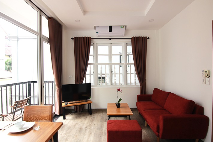 City view apartment with balcony for rent on To Ngoc Van st- Room 201