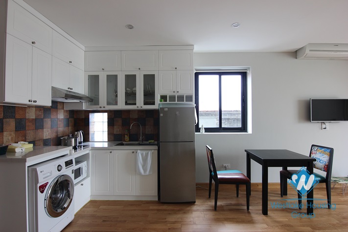 Spacious studio with lakeview balcony for rent in Tay Ho