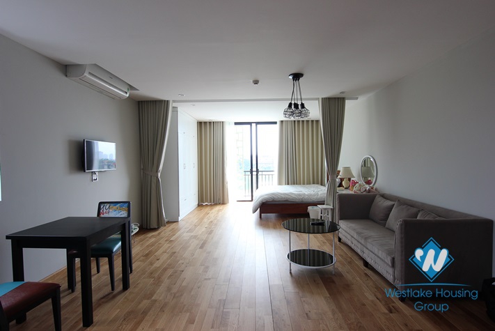 Spacious studio with lakeview balcony for rent in Tay Ho