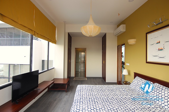 Bright and trendy 10-th floor apartment with westlake view in Tay Ho, Ha Noi