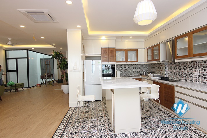 Exellent apartment with modern interior available for rent in Tay Ho, Hanoi