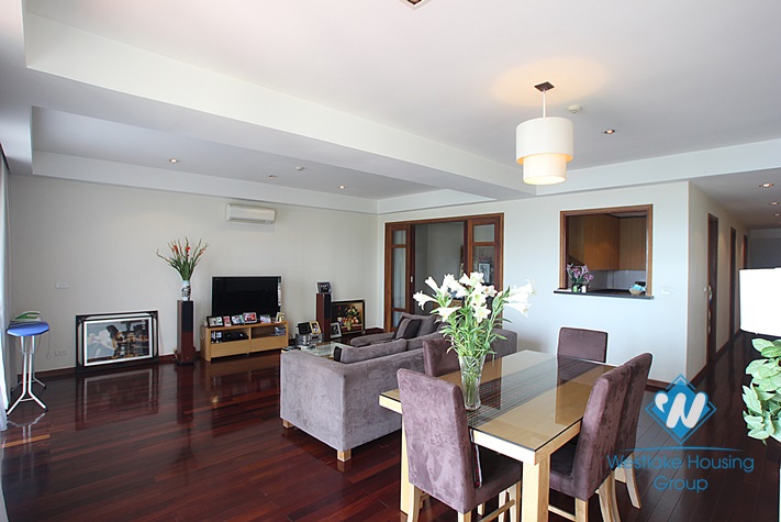 High quality, large size duplex apartment for rent in Westlake area, Hanoi.