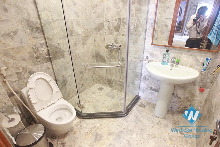 Modern apartment with large balcony for rent in Lac Long Quan Street, Tay Ho, Ha Noi