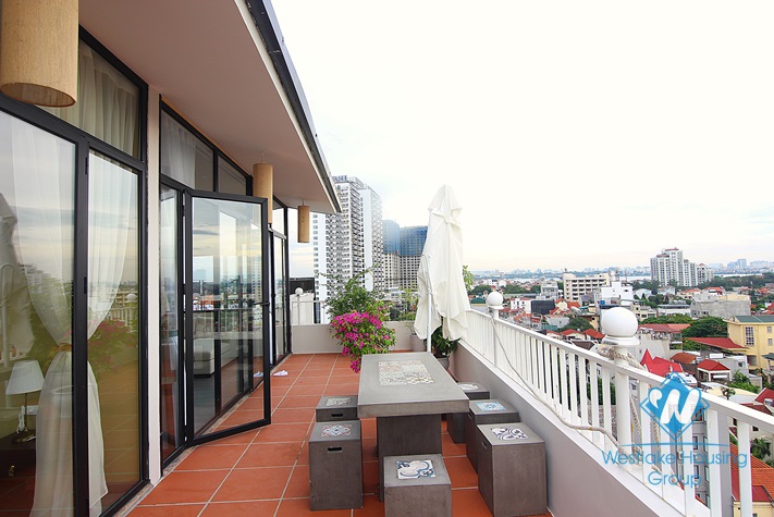 Bright and trendy 10-th floor apartment with westlake view in Tay Ho, Ha Noi