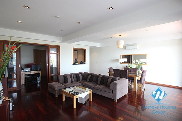High quality, large size duplex apartment for rent in Westlake area, Hanoi.