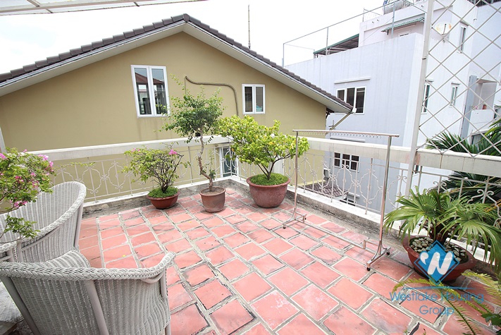 Apartment with large outside balcony for rent in Tay Ho street, Tay Ho, Hanoi
