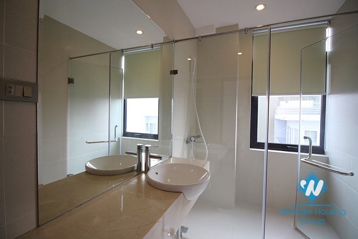 Splendid three bedroom apartment to rent in Tay Ho with balcony and views of Westlake