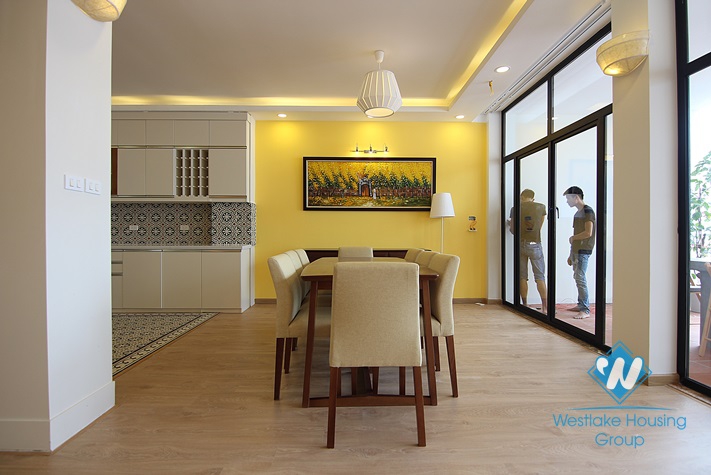 Exellent apartment with modern interior available for rent in Tay Ho, Hanoi