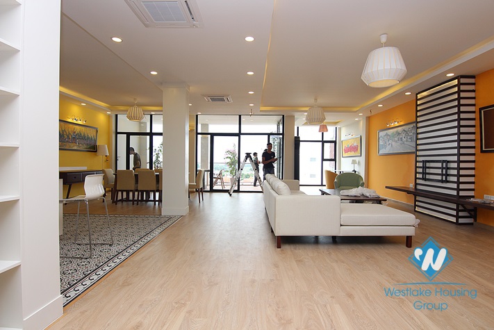 Exellent apartment with modern interior available for rent in Tay Ho, Hanoi