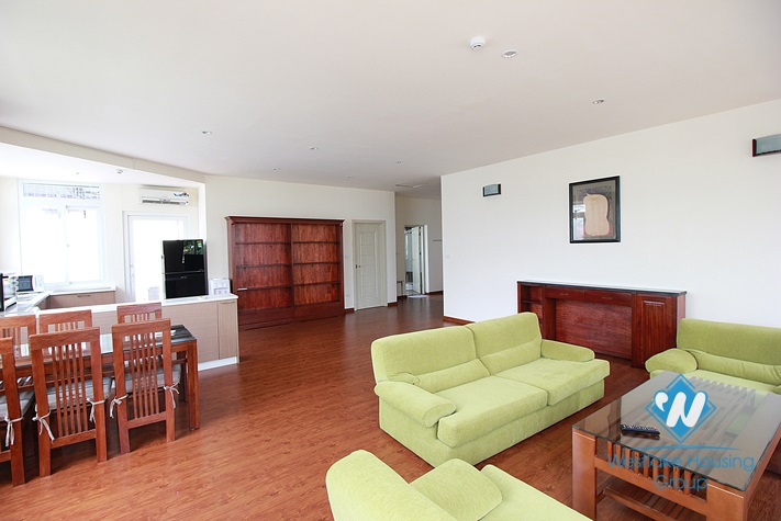 Apartment with large outside balcony for rent in Tay Ho street, Tay Ho, Hanoi