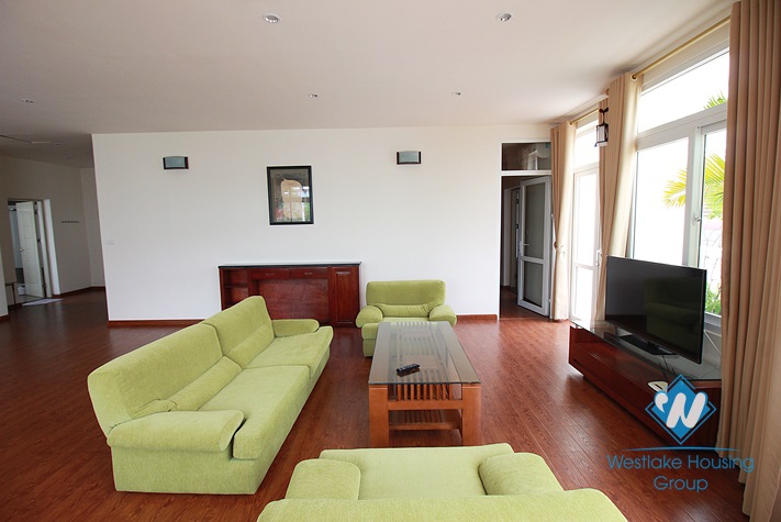 Apartment with large outside balcony for rent in Tay Ho street, Tay Ho, Hanoi