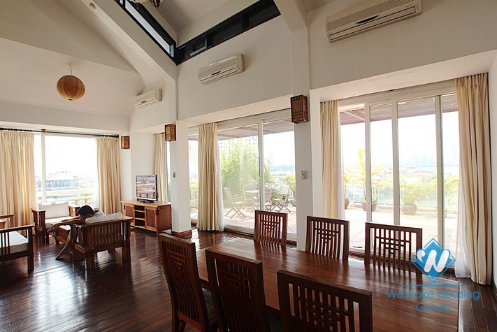Duplex apartment with lake view for lease in Tay Ho, Ha Noi