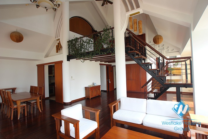 Duplex apartment with lake view for lease in Tay Ho, Ha Noi