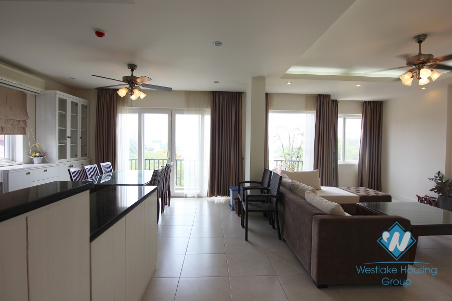Good condition and furnished apartment for rent in Tay Ho, Hanoi