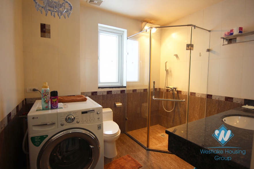 Good condition and furnished apartment for rent in Tay Ho, Hanoi