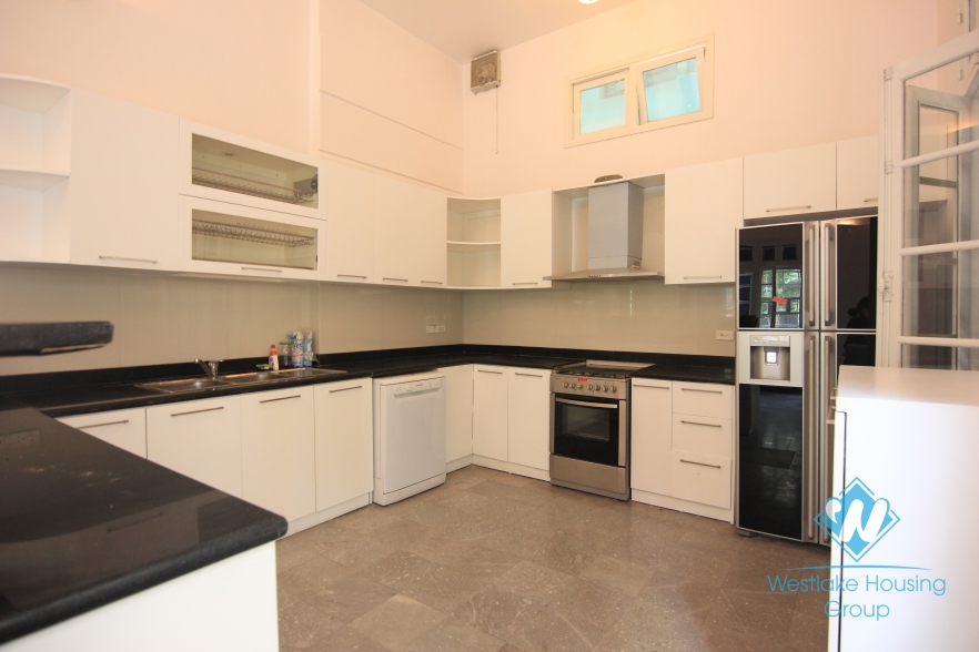 A wonderful french style villa for rent with 4 bedroom in Tay Ho, Hanoi