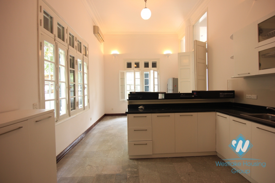 A wonderful french style villa for rent with 4 bedroom in Tay Ho, Hanoi