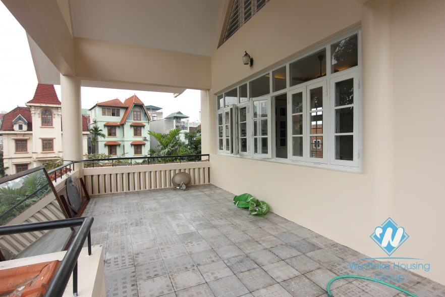 A wonderful french style villa for rent with 4 bedroom in Tay Ho, Hanoi
