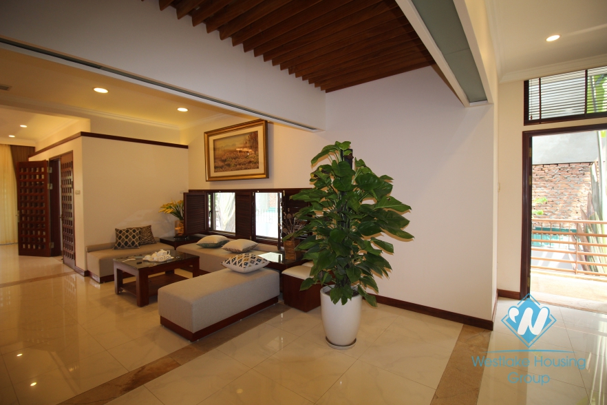 Beautiful house with 4 bedrooms for rent in Quang an ward, Tay Ho district