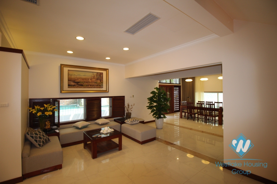 Beautiful house with 4 bedrooms for rent in Quang an ward, Tay Ho district