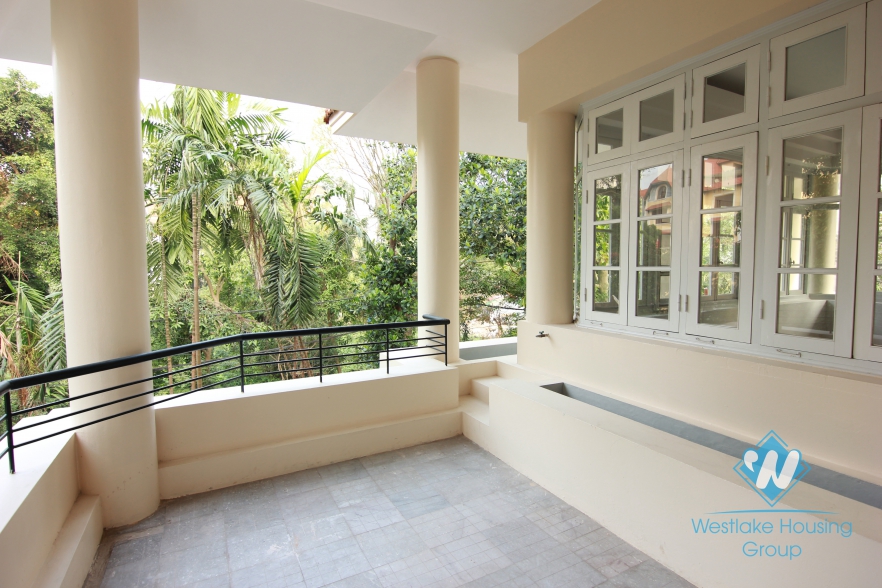 A wonderful french style villa for rent with 4 bedroom in Tay Ho, Hanoi