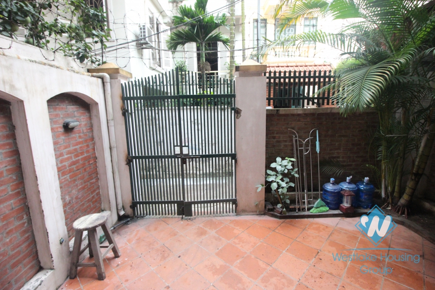 Charming house for rent in Au Co Street, Tay Ho, Hanoi, Quiet location