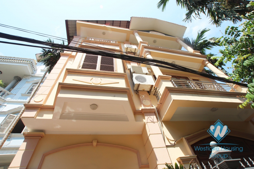 Yellow house for rent in To ngoc van, Tay Ho, Ha Noi