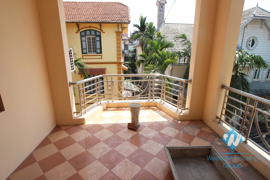 Yellow house for rent in To ngoc van, Tay Ho, Ha Noi