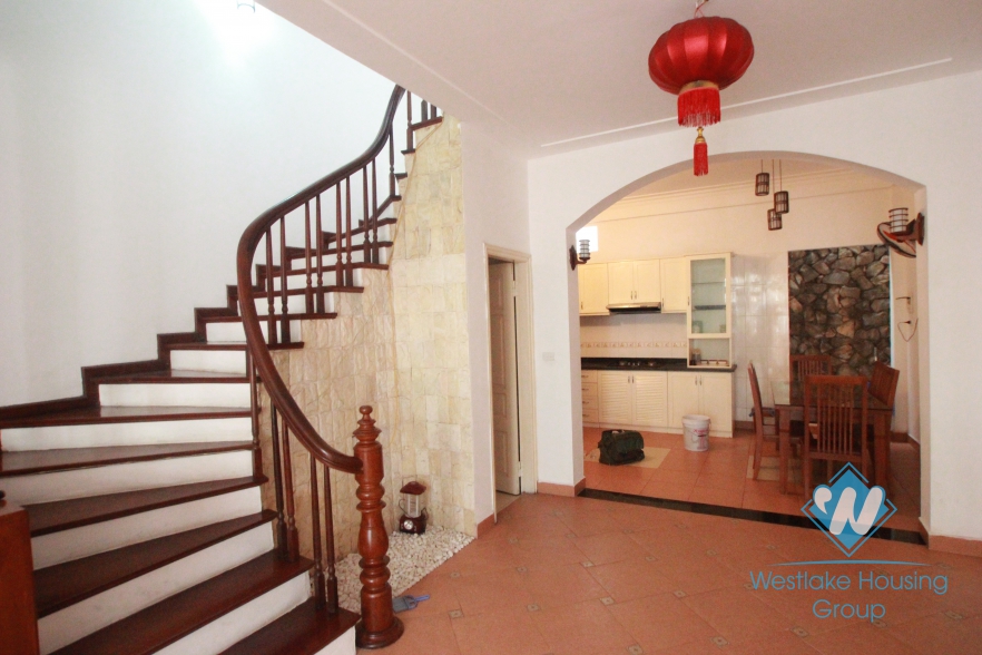 Charming house for rent in Au Co Street, Tay Ho, Hanoi, Quiet location