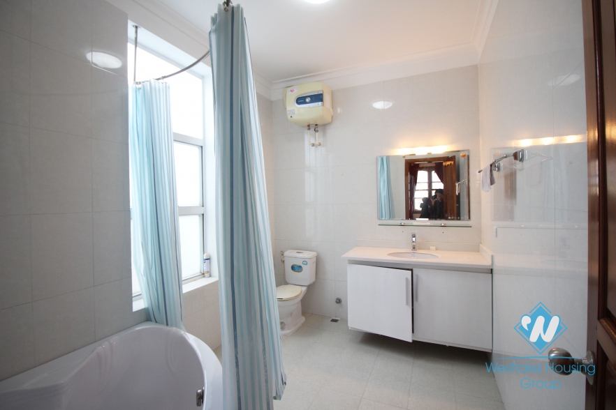 Very bright house with 4 bedrooms for lease in Tay Ho area