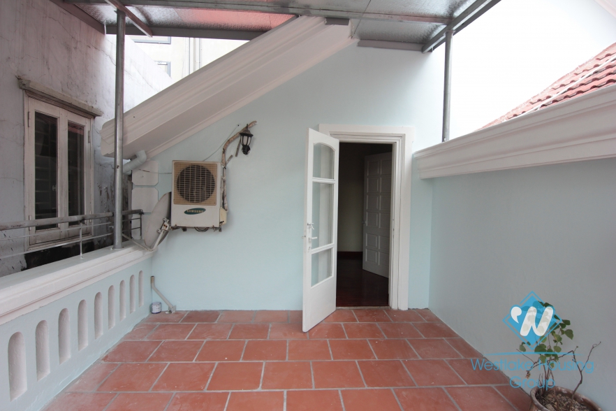 Lovely house with large court yard to rent in To Ngoc Van, Tay Ho