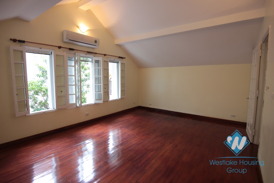 Lovely house with large court yard to rent in To Ngoc Van, Tay Ho