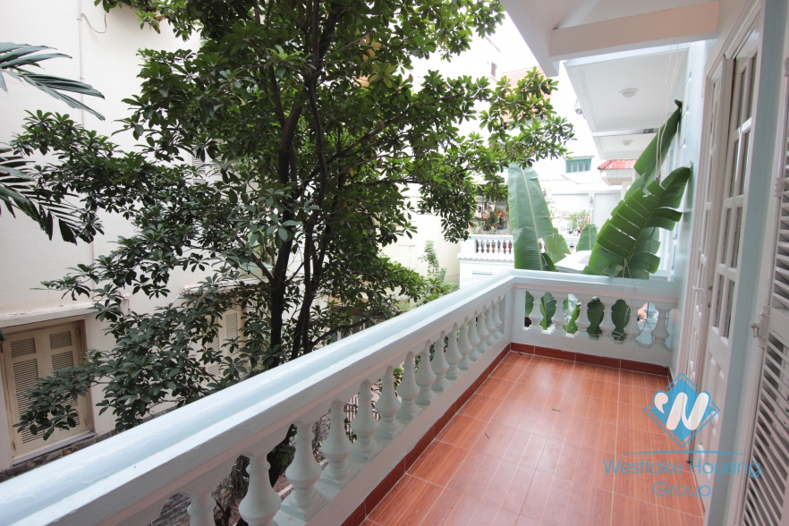 Lovely house with large court yard to rent in To Ngoc Van, Tay Ho